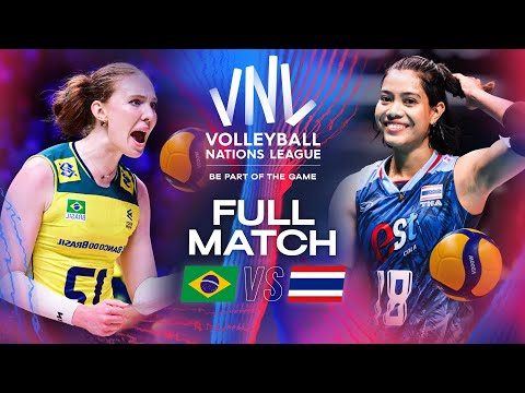 Can Thailand Beat Brazil? 😳🏐 - Brazil vs. Thailand | VNL 2024 - Full Match