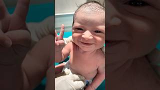 New born reaction #adorably #newbornbaby #adoreble #baby #cute #newborn