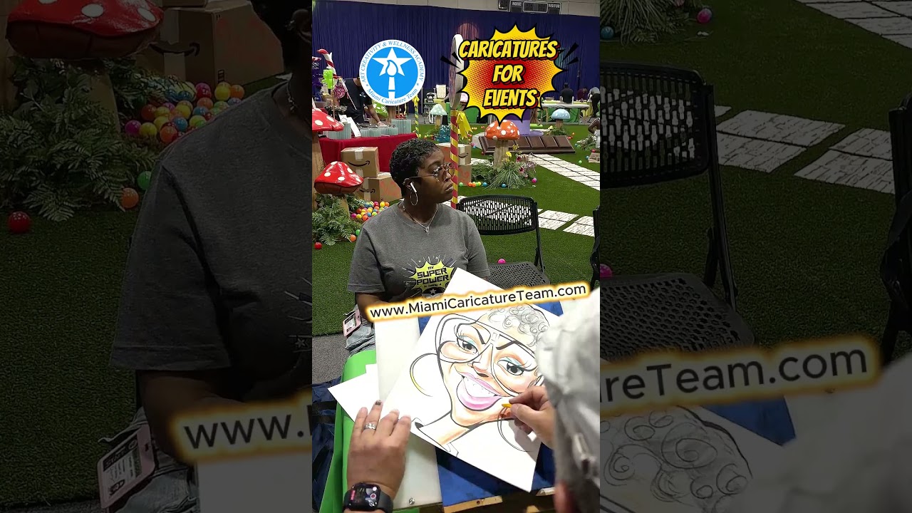 Promotional video thumbnail 16 for Live Caricatures for Florida Events