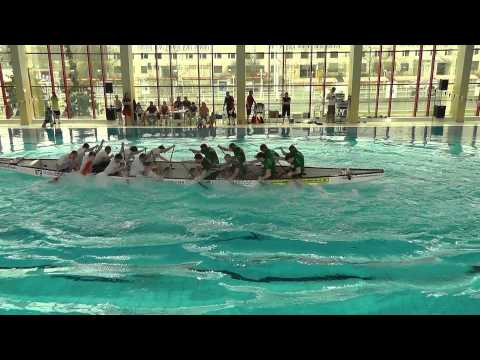 5. Hallescher Drachenboot Indoorcup - Rennen 24 - Fraunhofer Mikroship vs. Chemie Express