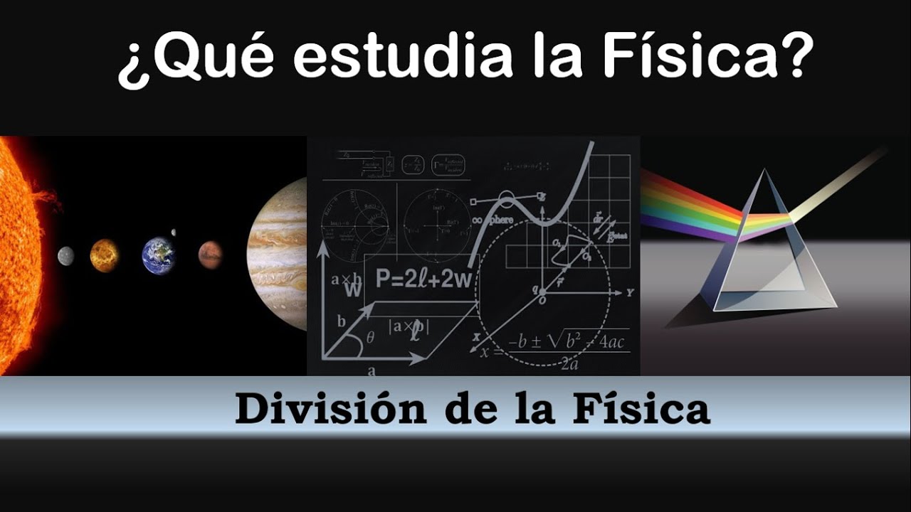 ¿Qué es la FÍSICA? / Ramas de la FÍSICA / División de la FÍSICA