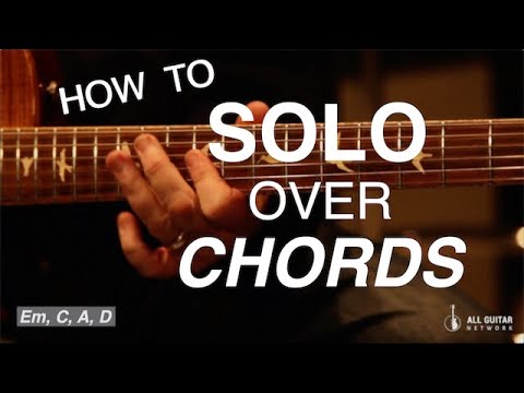 How to SOLO over a CHORD PROGRESSION | Session Ace Tim Pierce | Em, C, A, D
