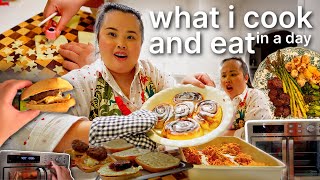 VLOG: what i cook and eat in a day ft. easy + fast meals w/ midea flexify french door air fryer oven