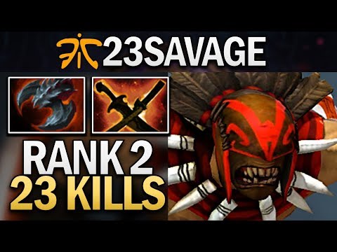 THE GAME THAT FNATIC.23SAVAGE PROVES HIS RANK 2 MMR WITH HIS BLOODSEEKER - DOTA 2 GAMEPLAY