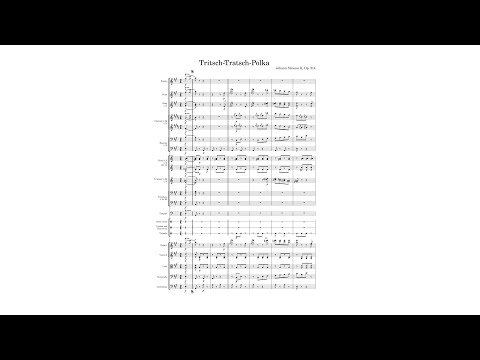 Johann Strauss II: Tritsch-Tratsch-Polka, op. 214 (mit Partitur)