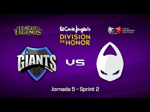 Giants Underdoges vs x6tence - #LoLHonor Jornada 5 Sprint 2, T.8