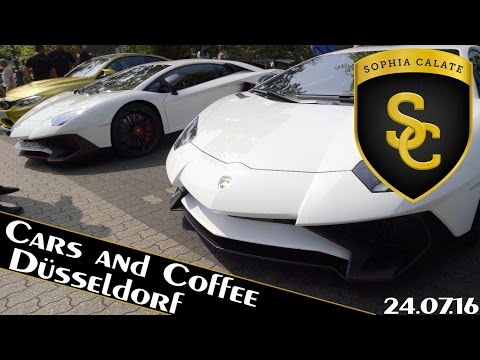 Cars and Coffee Düsseldorf 24.07.2016 Ferrari 488 Spider, 2x Aventador SV, GT3RS u.v.m!