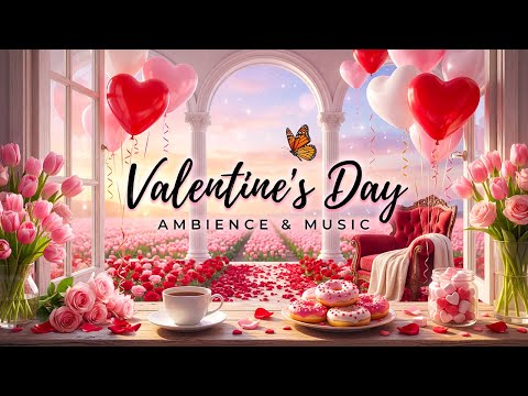 24/7 Happy Valentine's Music💝 Romantic Background Music for Valentine's Day 🎵 Soft Piano & Love Mood