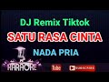 SATU RASA CINTA DJ Remix Tiktok ARIEF KARAOKE Nada Pria