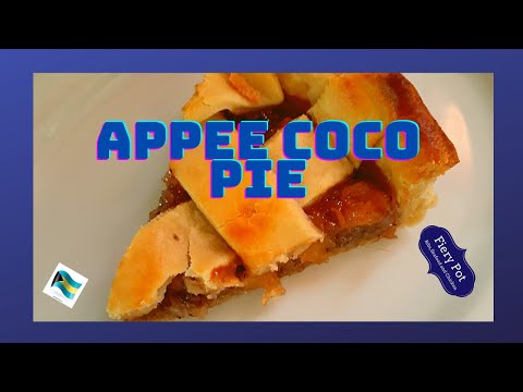 Appee Coco Pie. open face pie made with a coconut and apple filling...Oh! So good try it and be hook