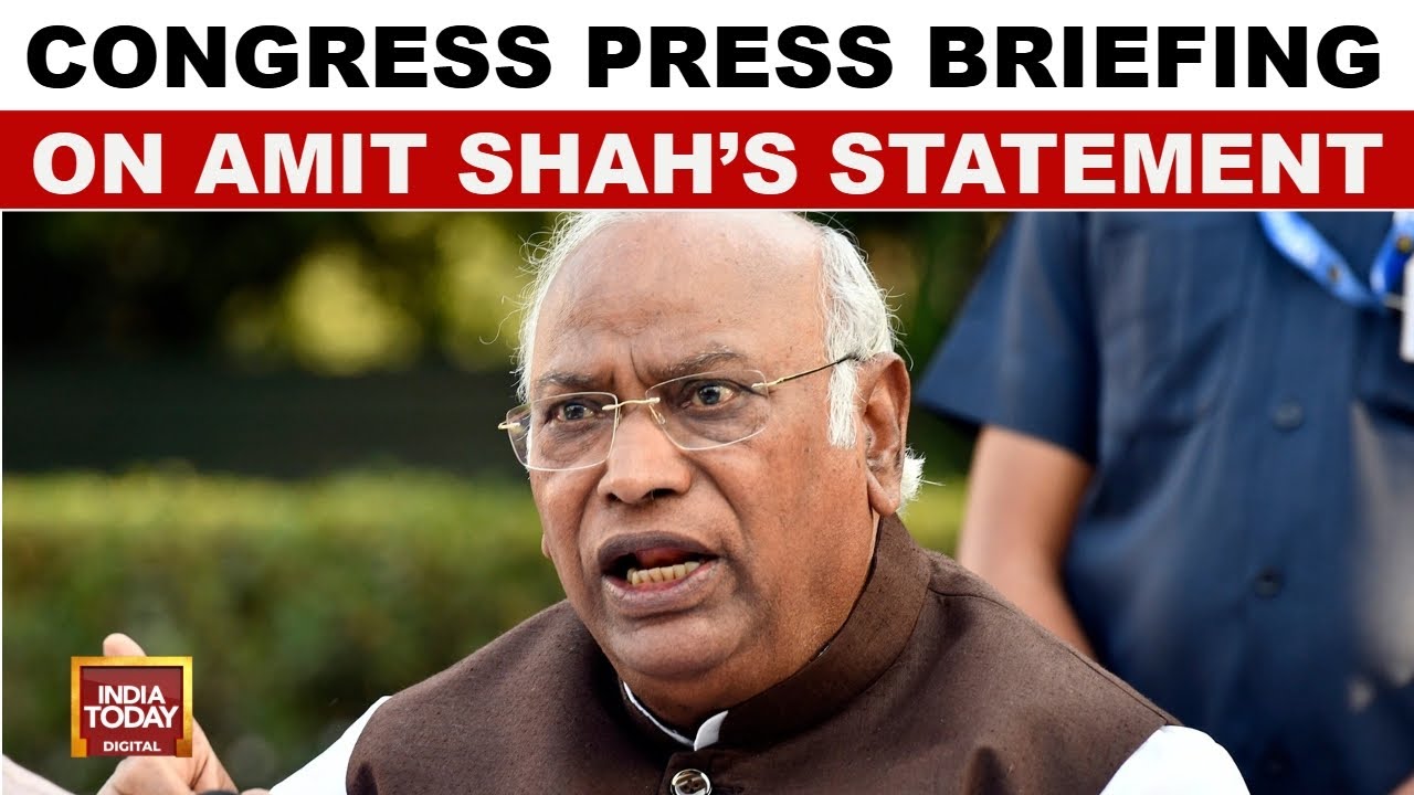 Congress Press Briefing Full:  Amit Shah's Statement On Ambedkar, Demands Apology, Urges Resignation