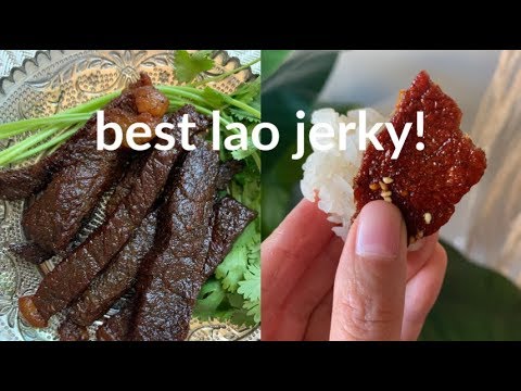 Khin Khin Food's Sin Savanh & Sinlot (Lao Beef Jerky) | House of X Tia #laofood