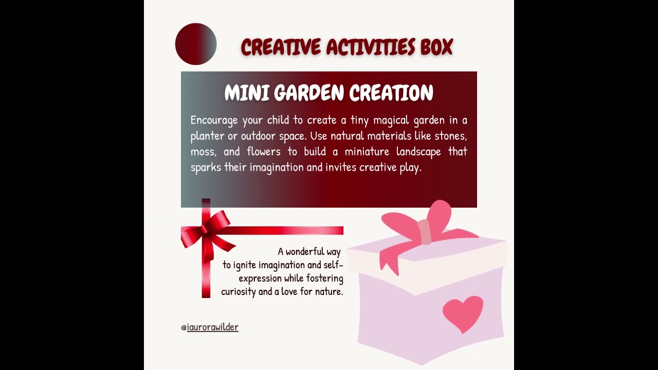 Dream2Live® Creative Activities Box (Mini Garden Creation)