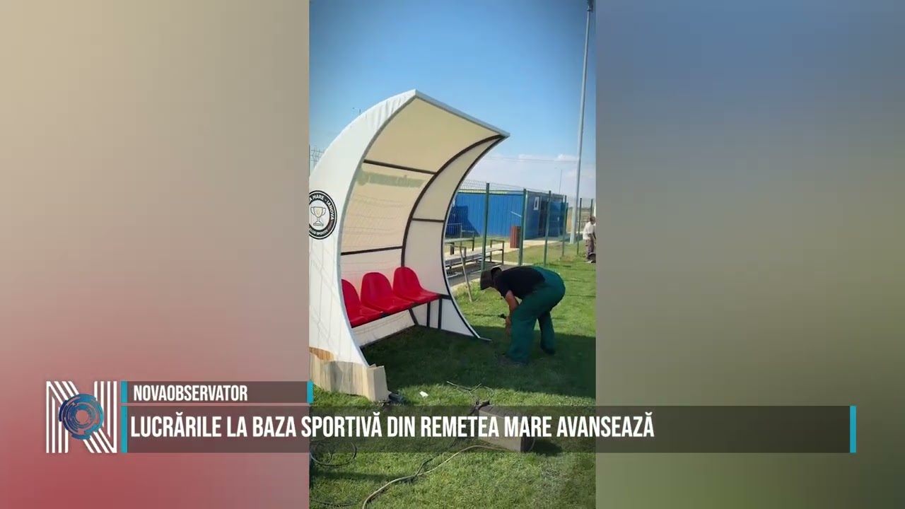 Lucrările la baza sportivă din Remetea Mare avansează