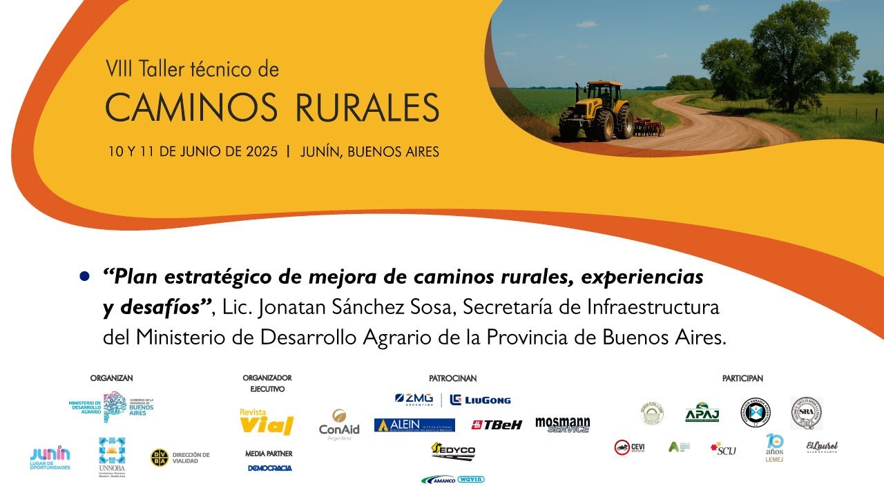 PLAN ESTRATÉGICO DE MEJORA DE CAMINOS RURALES, EXPERIENCIAS Y DESAFÍOS | LIC. JONATAN SÁNCHEZ SOSA