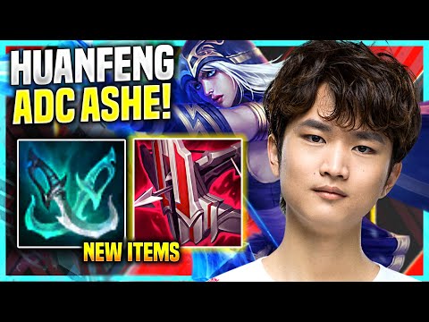 HUANFENG PICKS ASHE NEW ITEM IMMORTAL SHIELDBOW! - SN Huanfeng Plays Ashe ADC vs Samira!
