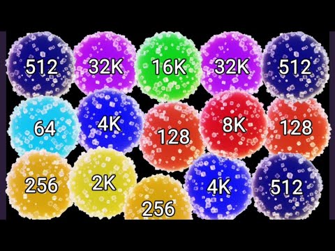 2048 MARMALADE - Part 2: Merge Jelly Bubble, Blob Merge 3D) Reach 16k, 32k, 64k - ASMR Gameplay