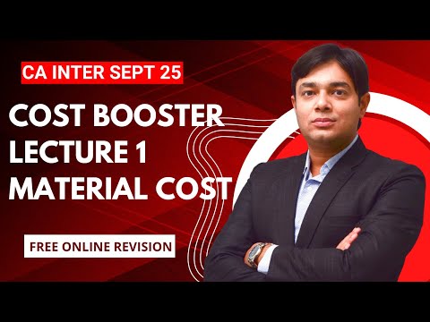 COST BOOSTER LECTURE 1 MATERIAL COST