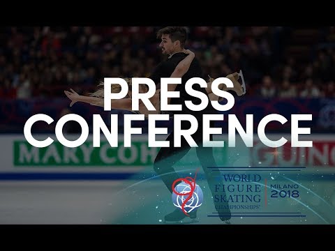 Ice Dance Short Dance Press Conference - Milano 2018