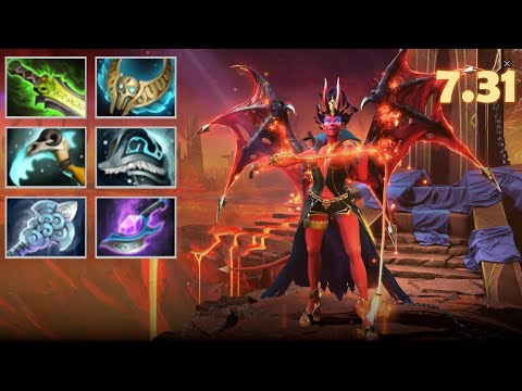 Queen of Pain QOP Mid, Revenant's Brooch+ Ethereal Blade Combo | Dota 2 7.31 New Meta