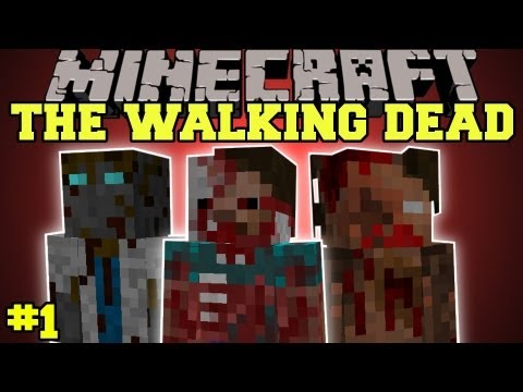 Minecraft : The Walking Dead Mod - Let's Play - A Dangerous World - Episode 1 - The Crafting Dead