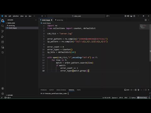 Server Error Logging - Python Script
