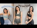 Shopee Activewear Haul Try On Moving Peach