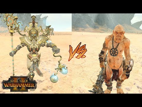 Total War Warhammer 2 Hierotitans vs Giants