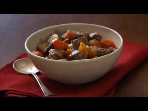 A Healthier Take: Hearty Beef Stew with Roasted Winter Vegetables