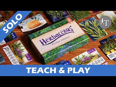 Tutorial & Solo Playthrough of Herbaceous Pocket Edition - Solo Board Game
