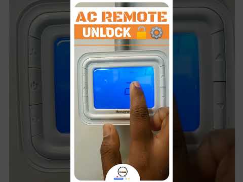 How to Unlock Air Conditioner Remote! Honeywell Thermostat! #airconditioner #honeywell #hvac