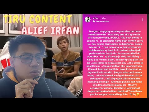 ALIEFF IRFAN G4DUH DENGAN AMMAR NAZHAN KE? RAMAI NETIZEN NAK TAHU
