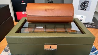 Double unboxing!! Barton Watch roll and Rothwell 10 slot watch box!