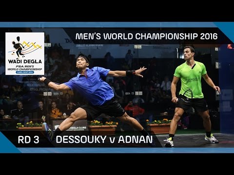 Squash: Dessouky v Adnan - Men's World Championship 2016 Rd 3 Highlights