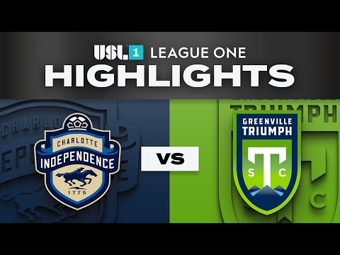8.9.2025 | Charlotte Independence vs. Greenville Triumph SC - Game Highlights