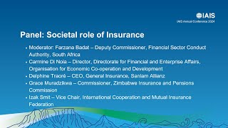 IAIS Annual Conference (2024) — Societal role of insurance
