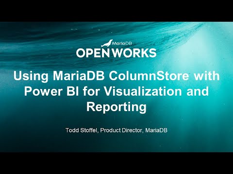Using MariaDB ColumnStore with Power BI for Visualization and Reporting