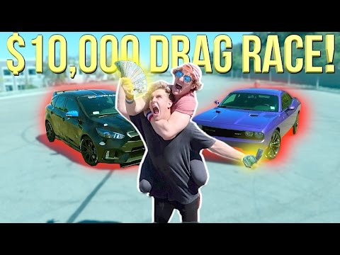 DRAG RACING MY BROTHER FOR $10,000! (Who Will Win?!)