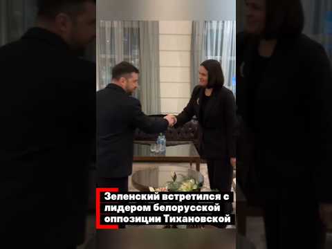 Зеленский встретился с Тихановской в Вильнюсе
