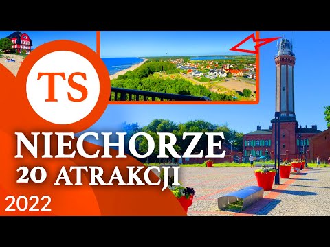 Niechorze - Travel in Poland, Europe 2022 - Baltic Seaside town - Holidays walktour 4K