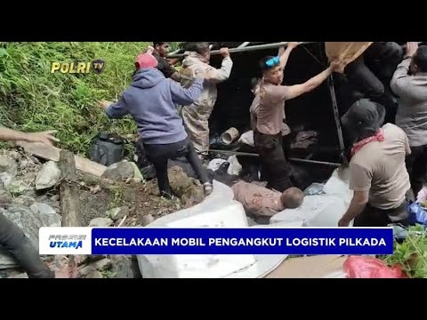 KECELAKAAN MOBIL PENGANGKUT LOGISTIK PILKADA