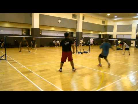 20150131 Meetup Badminton #8 (louis, jape vs leo, jeff)
