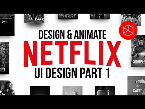 NETFLIX style UI Design PART 1 Tutorial - Design & Prototype #AdobeXD