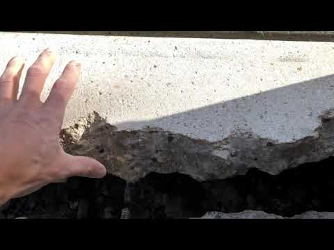 Concrete Crack Repair - Using TF Structural repair mortar.