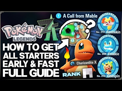 Pokemon Legends Z-A - How to Get ALL Starters Early & Easy - Kanto & Kalos Starter Location Guide!