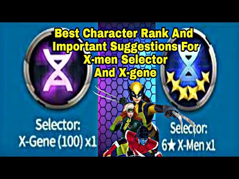Best Characters Rank For X Men Selector | Important Suggestions For X Gene - Marvel Future Fight