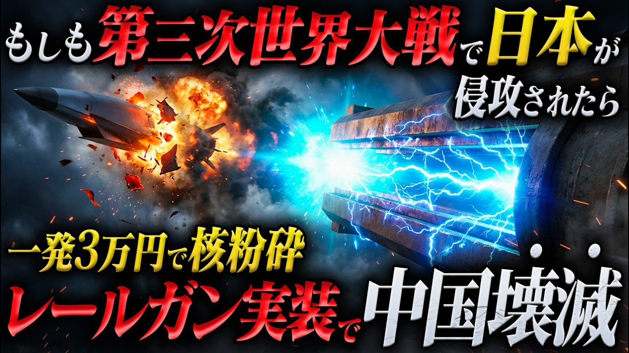 【日本の最強兵器】もしも第三次世界大戦が勃発しても日本でレールガンが実装されていたら？米軍も認める技術力で核を無力化された中国の末路...【AIシミュレーションドラマ】