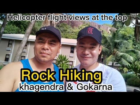 Helicopter flight & top of the Rock Hiking Vlog || Seychelles Island || Gokarna Vlog & Khagendra.
