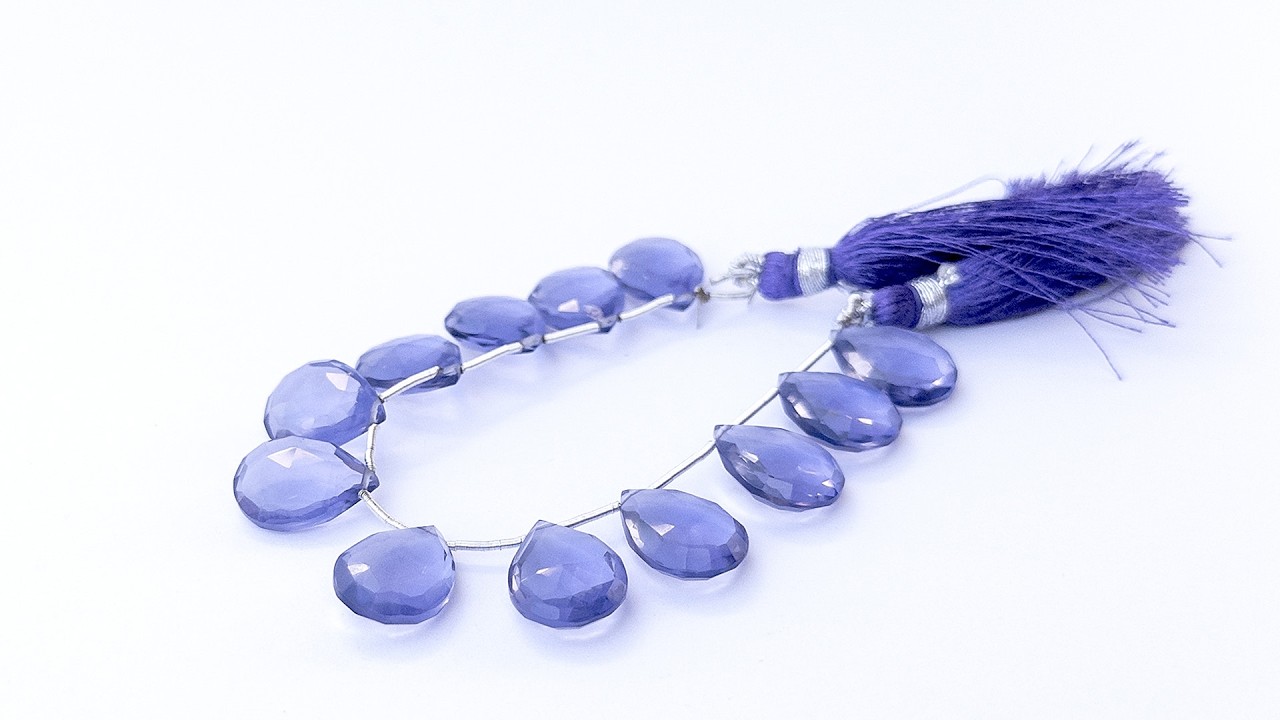 Hydro | Faceted Briolette | 12mm Bead Size | 10 or 12 Pieces video