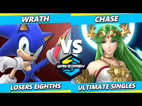Wavedash 2023 Top 8 - Chase (Palutena) Vs. Wrath (Sonic) Smash Ultimate - SSBU